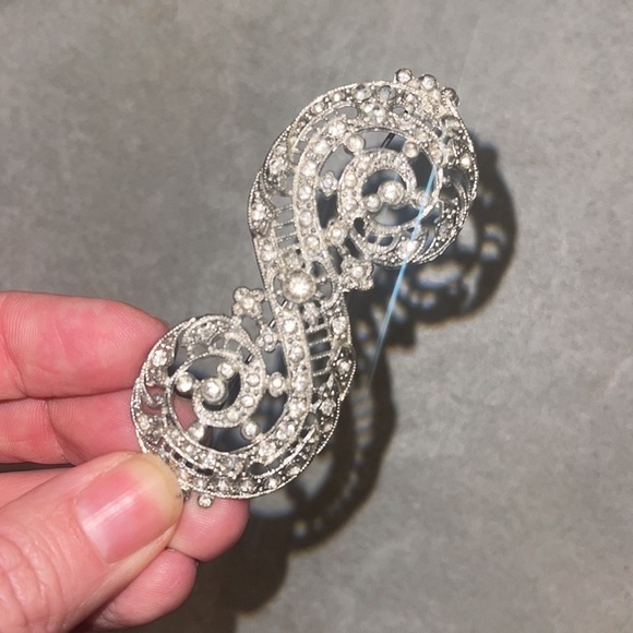 Gorgeous✨ Vintage Crystal embellished Jewel Pin VTG musical song vtg music note - Picture 4 of 6